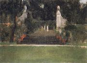 Fernand Khnopff The Garden in Famelettes oil on canvas